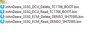 John Deere 333G delete